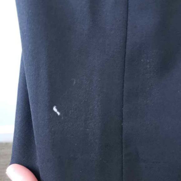 Theory Tank Dress Black Women 4, Wool Blend, Pleated Skirt Front, Side Zip - Picture 3 of 10